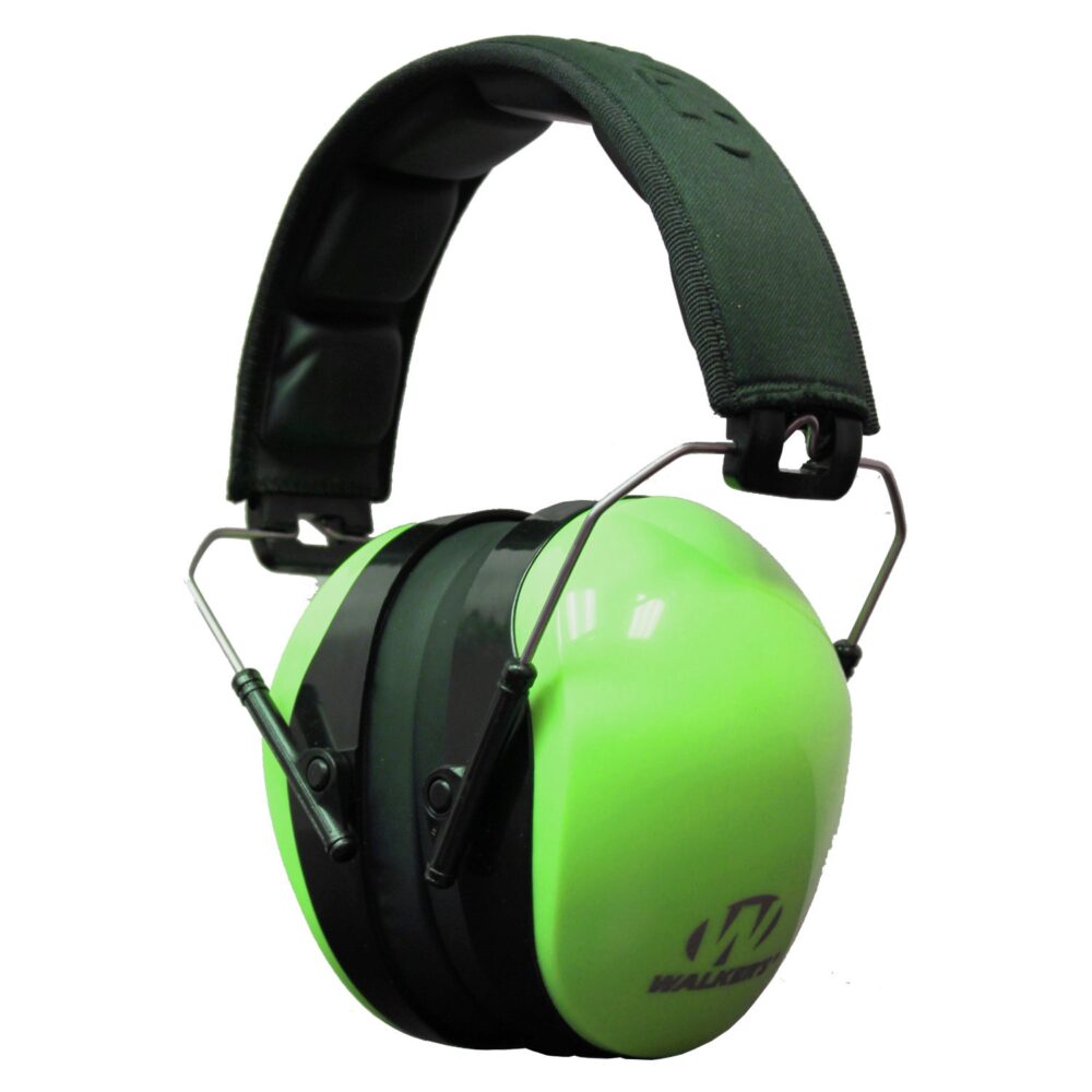 WALKERS EARMUFF PASSIVE HI VIS GRN