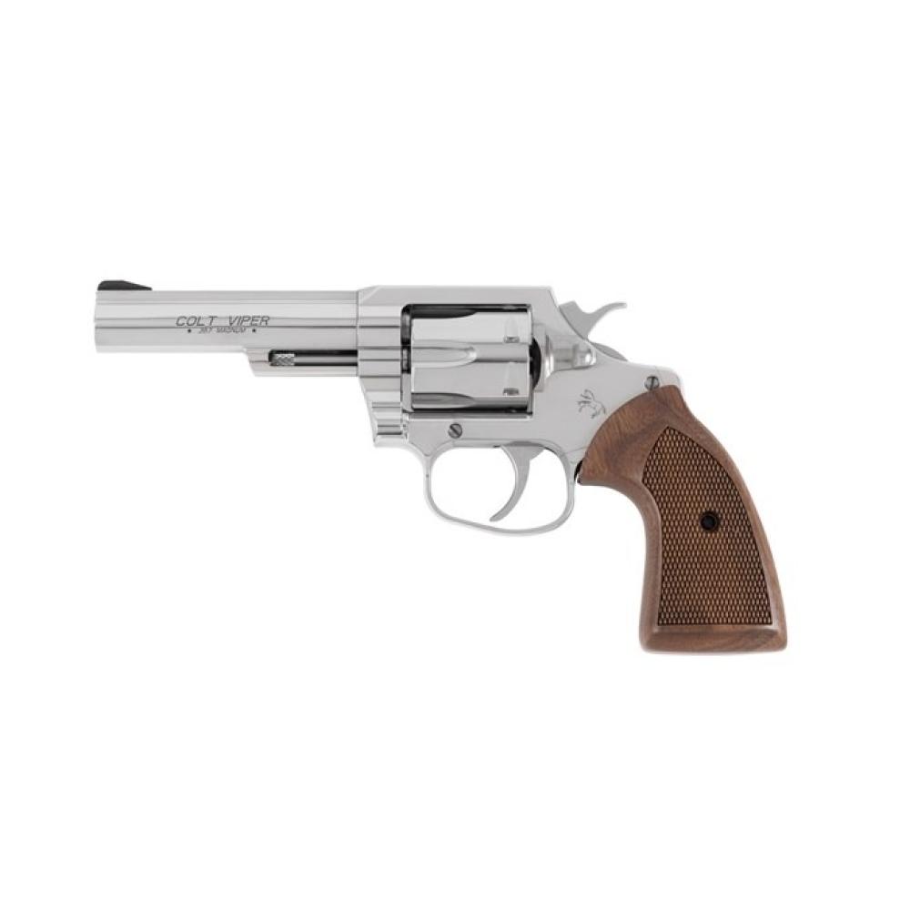 Colt Viper 357 Mag 4.25" SS W/ Wood Grips