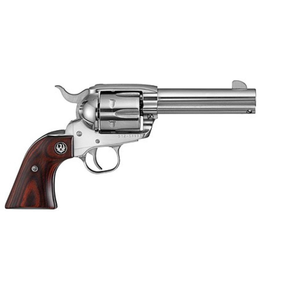 Ruger Vaquero 45 Colt 4 5/8" SS W/ Wood Grips