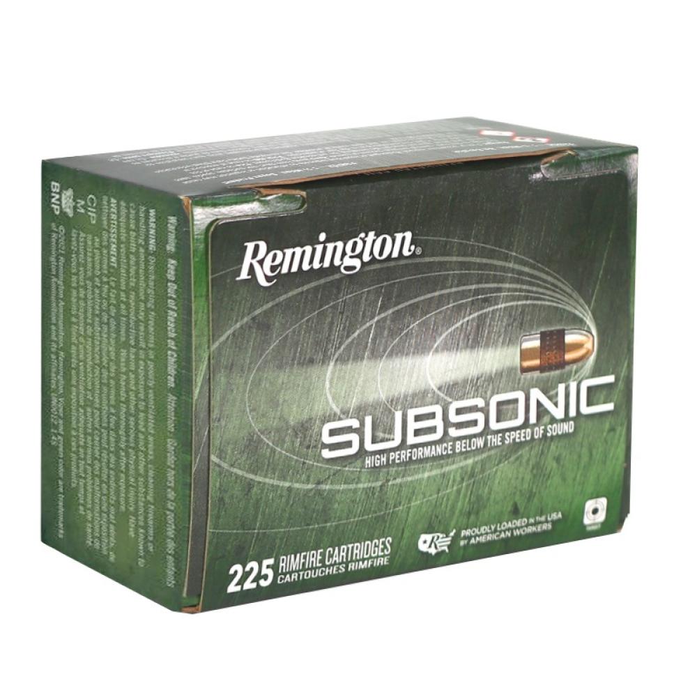Remington Subsonic 22LR 40gr HP 225rd Box