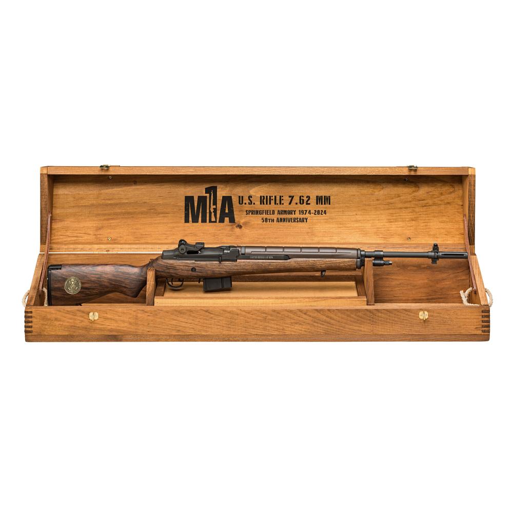 Springfield Armory M1A 50th Anniversary 308 Win 22" w/ Wood Display Case