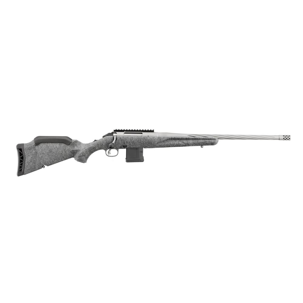Ruger American Gen II 223 Rem 20" Gun Metal Grey w/ Threaded Barrel, Grey Splatter