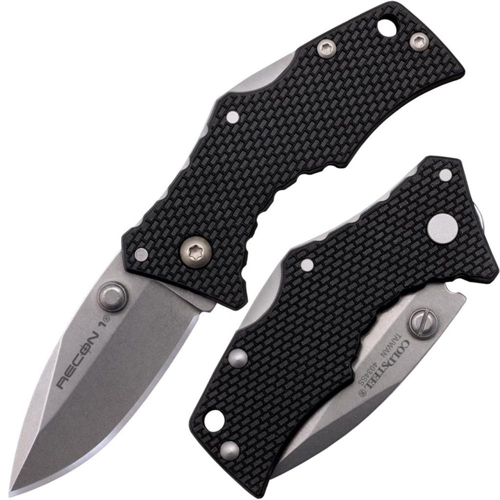 Cold Steel Micro Recon 1 Folding Spearpoint Stonewash