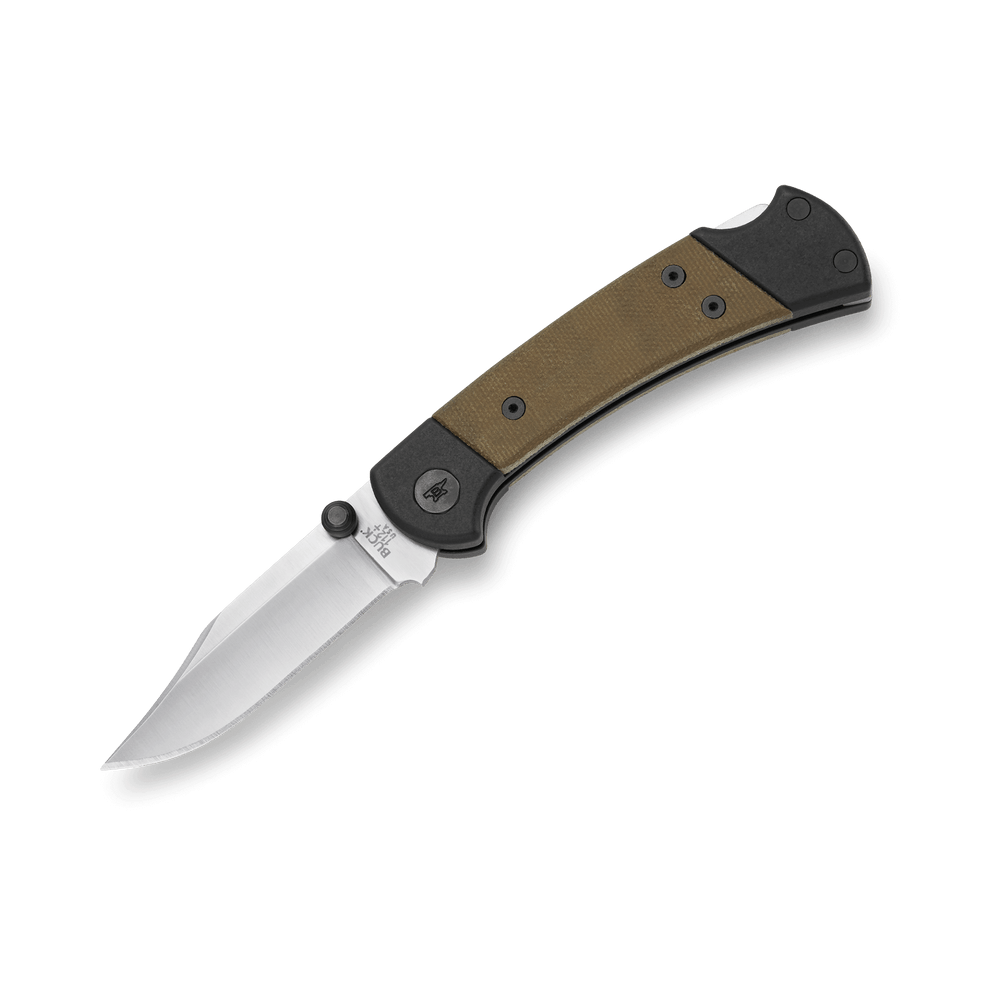 Buck 112 Ranger Sport w/ OD Green Micarta & Aluminum Handle | S35VN