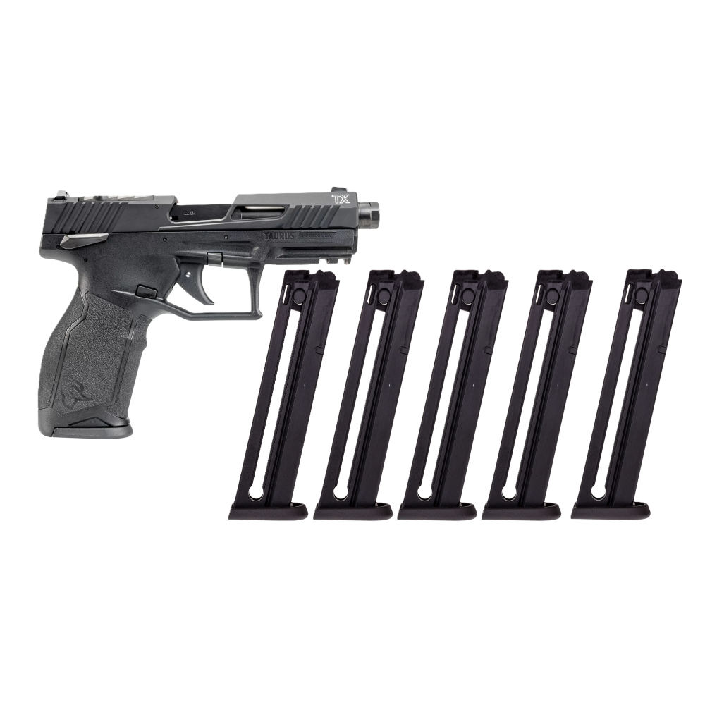 Taurus TX22 Gen II T.O.R.O. .22 LR Optic Ready w/ 4.1" Threaded Barrel, 5 Magazines