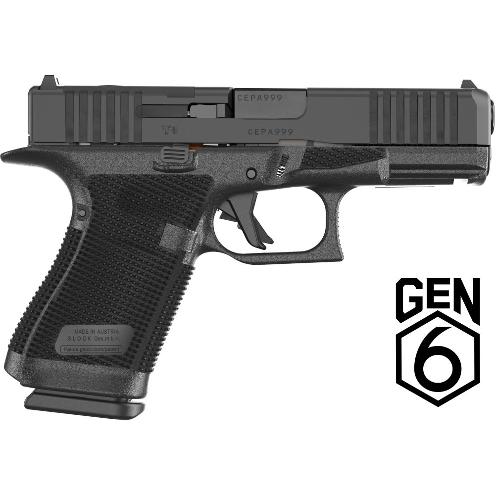 Glock 19 Gen6 Optic Ready 9mm 4.02" Black
