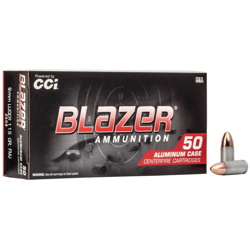 CCI Blazer Aluminum | 9mm | 115gr | 1145fps | 50rd Box