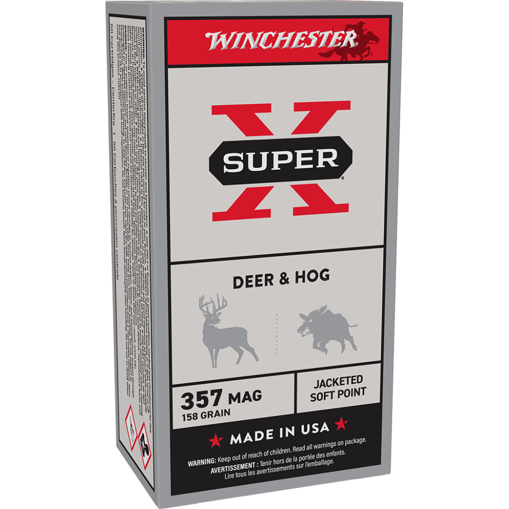 Winchester SuperX | .357 Magnum | 158gr JSP | 50rd Box