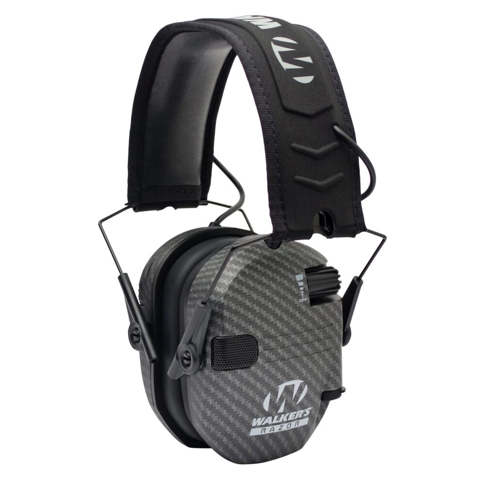 WALKERS EARMUFF RAZOR SLIM - CARBON