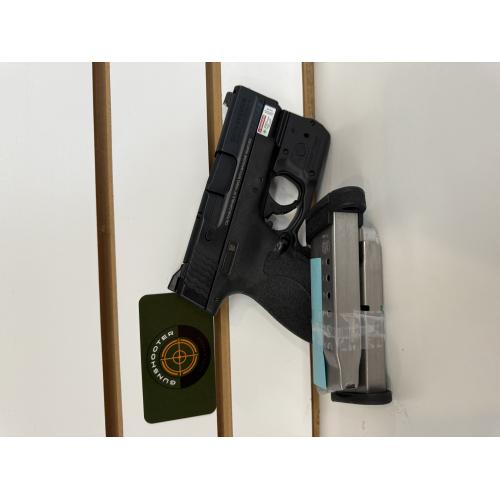 M & P 9 SHIELD W/ CRIMSON TRACE/ LASER AND FLASHLIGHT, 2 MAGS.