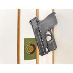 M & P 9 SHIELD W/ CRIMSON TRACE/ LASER AND FLASHLIGHT, 2 MAGS.