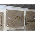 Gold Rush Single Shot Necklace- Gold with crystal