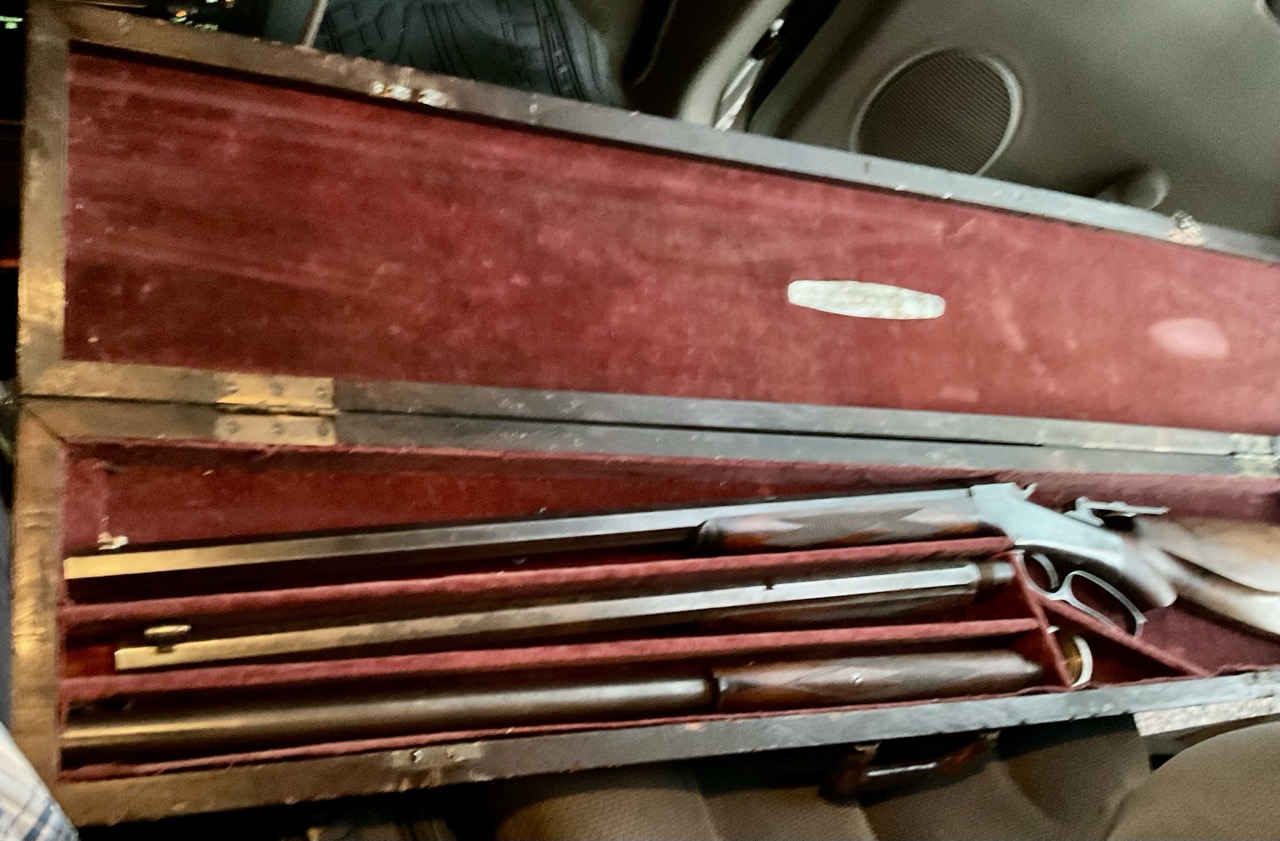  J.M. MARLIN BALLARD FACTORY CUSTOM OFF-HAND TARGET 3 BARRELED "CASED SET" -img-1