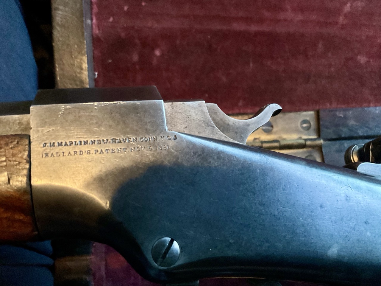  J.M. MARLIN BALLARD FACTORY CUSTOM OFF-HAND TARGET 3 BARRELED "CASED SET" -img-2