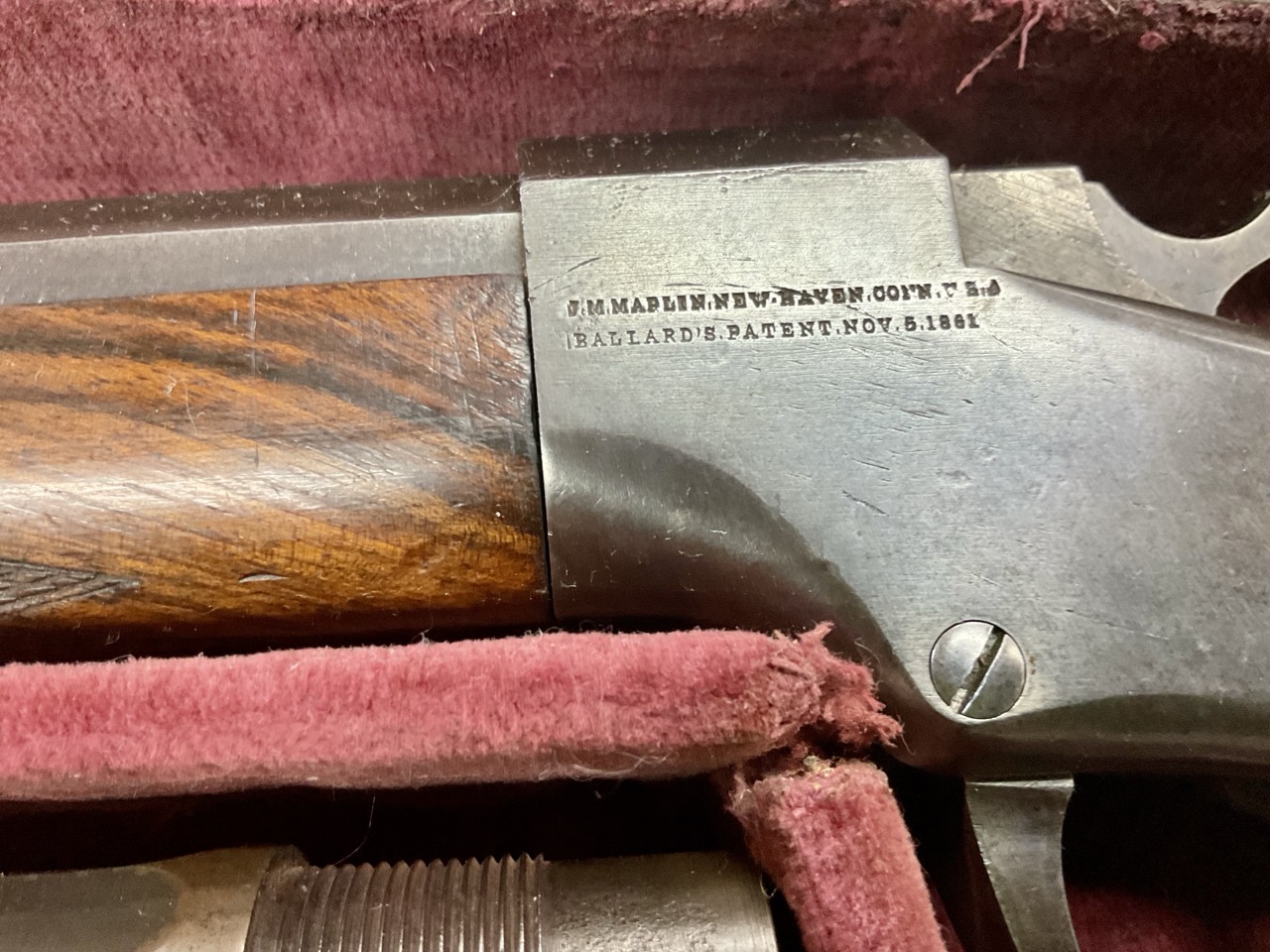  J.M. MARLIN BALLARD FACTORY CUSTOM OFF-HAND TARGET 3 BARRELED "CASED SET" -img-3