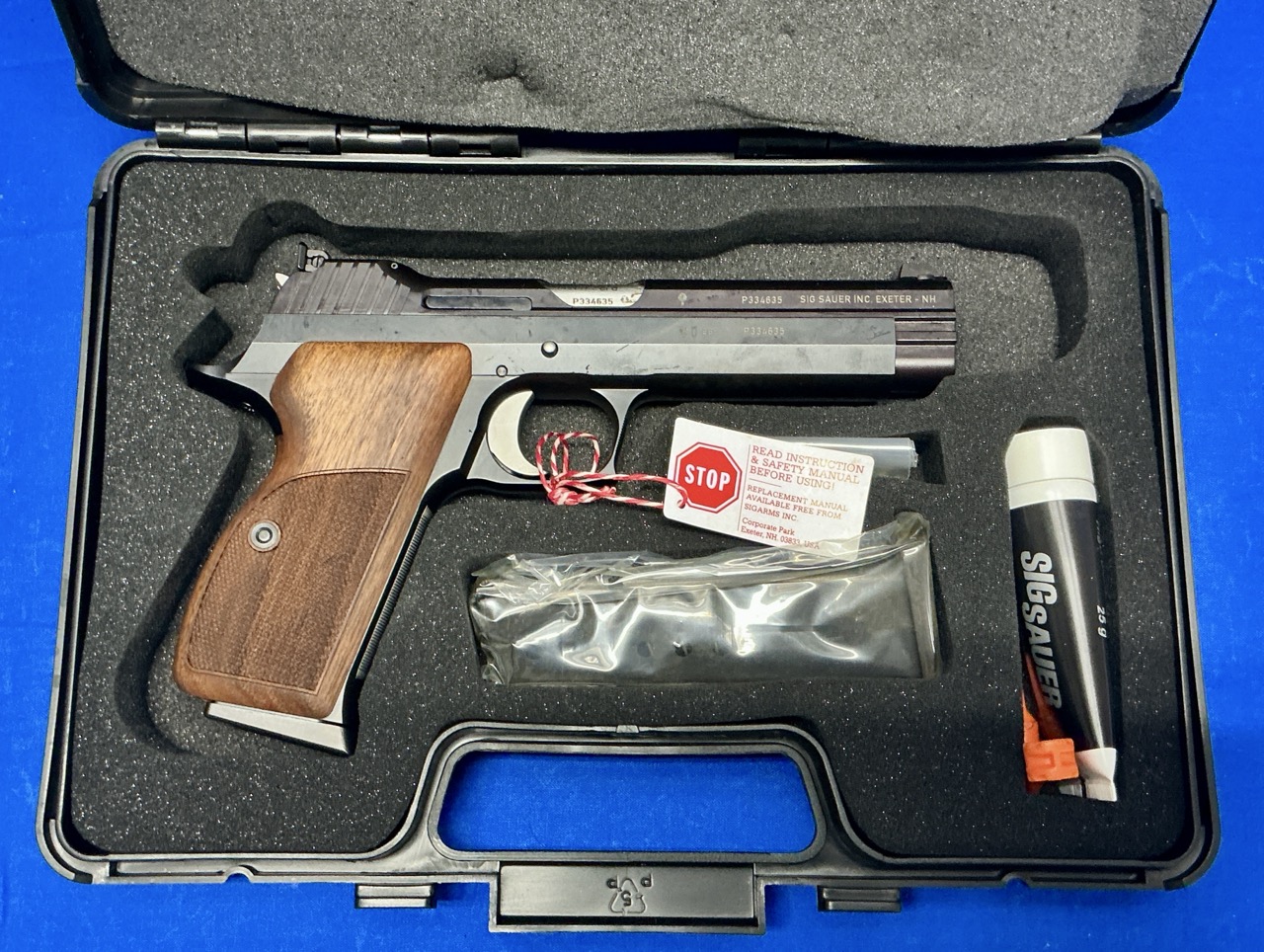 GERMAN SIG SAUER P210-9 LEGEND SUPER TARGET 9MM W/OEM BOX, PAPERS, 2 MAGS-img-0