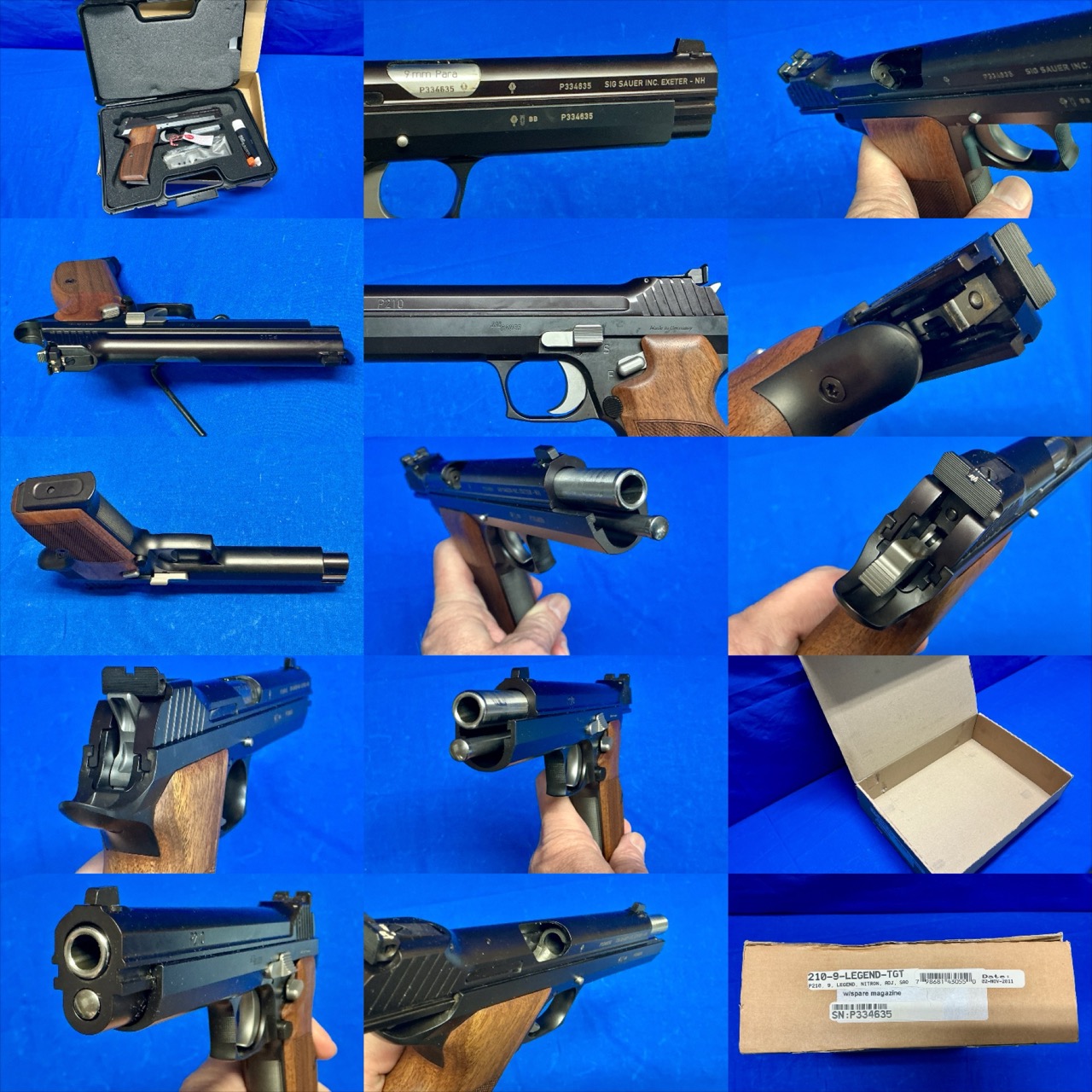 GERMAN SIG SAUER P210-9 LEGEND SUPER TARGET 9MM W/OEM BOX, PAPERS, 2 MAGS-img-4