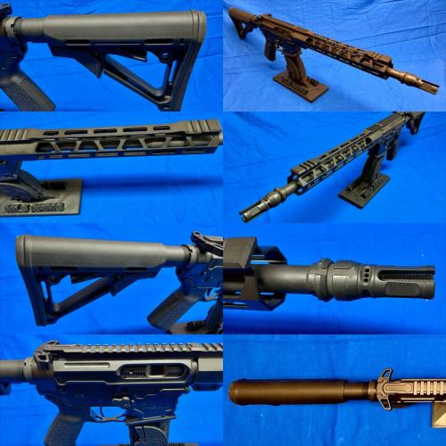 CUSTOM SUPPRESSOR-READY AR CARBINE 13.7 PIN+WELD QD FLASH HIDER + EXTRAS!