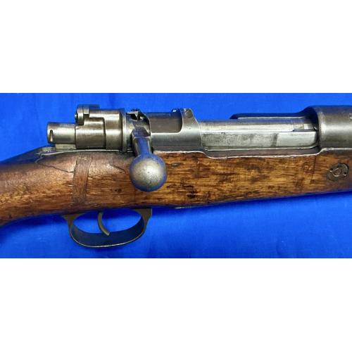 VINTAGE ANKARA K.KALE 8MM RIFLE WITH BAYONET, CASE