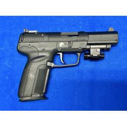 USED FN FIVE-SEVEN 5.7X28 PISTOL WITH CASE, LASER, TWO MAGAZINES