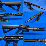CUSTOM SUPPRESSOR-READY AR CARBINE 13.7 PIN+WELD QD FLASH HIDER + EXTRAS!