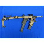 GLOCK 19 WITH RECOVER CHASSIS, EXTENDED THREADED BARREL, CASE 