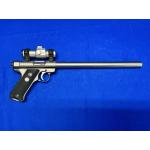 CUSTOM RUGER BULLSEYE .22 PISTOL WITH MILLET RED DOT