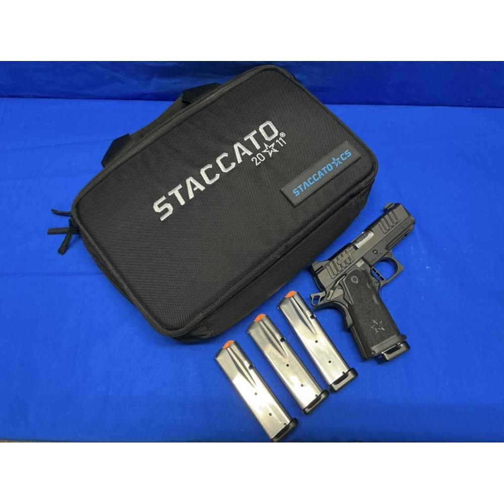 USED STACCATO CS 9MM WITH SOFTCASE AND 4 MAGAZINES