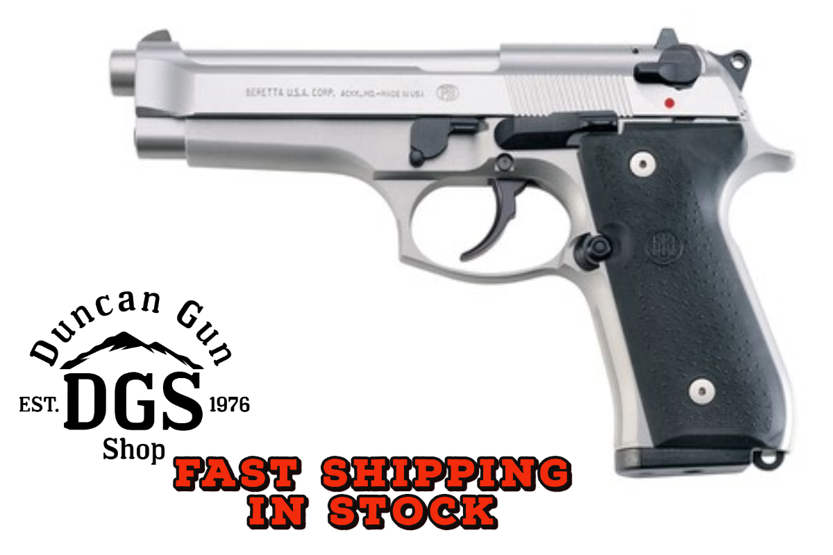 Beretta 92F 9mm INOX 4.9" 15 Round Pistol JS92F500-img-0