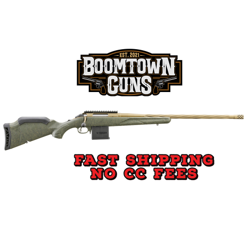 Ruger 46939 American Predator Gen II Full Size 223 Rem 10+1 22 Burnt Bronze Cerakote Threaded Barrel, Picatinny Rail Steel Receiver, Green Splatter Adjustable Synthetic Stock