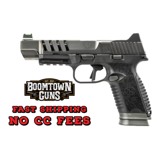 FN 66100843 509 LS Edge 9mm Luger 5 Barrel 17+1, Matte Black Polymer Frame With Mounting Rail, No Manual Safety, Optics Ready