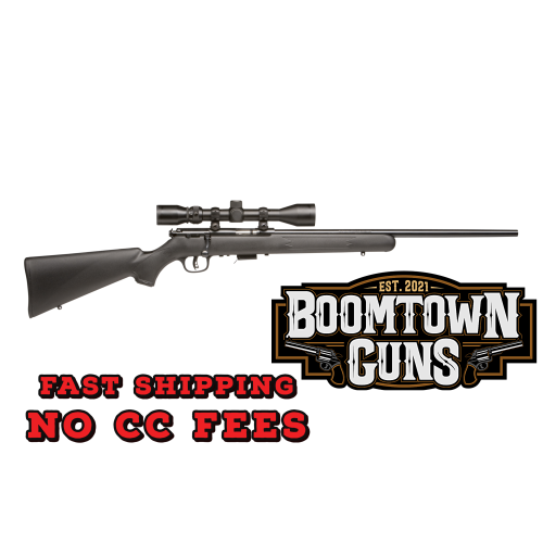 Savage Arms 96209 93R17 FXP 17 HMR Caliber with 5+1 Capacity, 21 Barrel, Matte Blued Metal Finish, Matte Black Synthetic Stock & AccuTrigger Right Hand (Full Size) Includes 3-9x40mm Scope