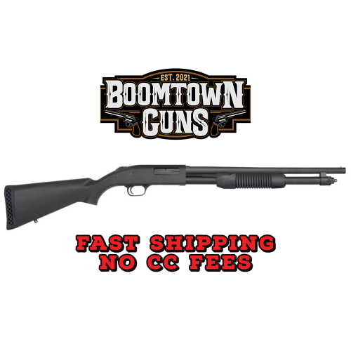 Mossberg 50698 590 Persuader 20 Gauge 6+1 3 18.50 Cylinder Bore Barrel, Matte Blued Metal Finish, Drilled & Tapped Receiver, Synthetic Stock