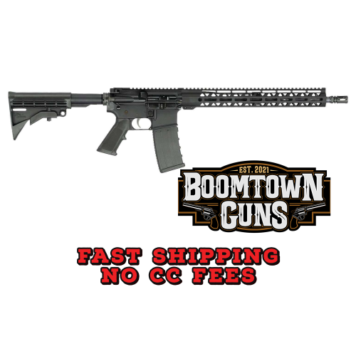 Anderson B2K869A034 Dark Horse  5.56x45mm NATO 30+1 16 Black Nitride Steel Barrel, Matte Black Picatinny Rail Aluminum Receiver, M-LOK Handguard, 6 Position Black Synthetic Stock, A2 Style Grip