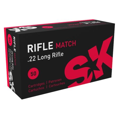 SK 22 LR RIFLE MATCH 50RD BOX