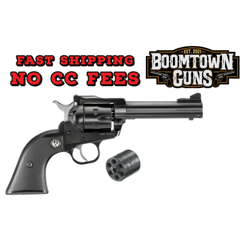 Ruger 0623 Single-Six Convertible 22 LR/22 WMR 6rd 4.62 Blued Alloy Steel Barrel, Cylinder & Frame, Black Checkered Rubber Grip Transfer Bar Safety, Exposed Hammer