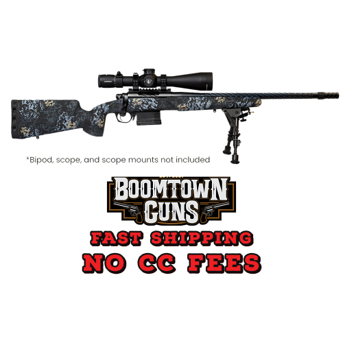 Horizon Firearms RF017S392214T19 Vandal Prime 7MM PRC 22 Black Spiral Fluted Threaded Barrel, Drilled & Tapped Receiver, Textured Iota EKO Carbon Fiber Stock