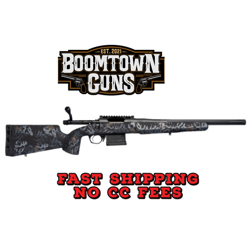 Horizon Firearms RF015P221814T21 Villain  22 Creedmoor 18 Black Fluted Threaded Barrel, Black Picatinny Rail Steel Receiver, Iota EKO Carbon Fiber Stock