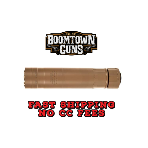 Rugged Suppressors Razor762, Rifle Suppressor, 7.62MM To .300 Remington Ultra Mag, Full-Auto Rated, 1.5 Diameter, 6.4 Length, 15.3oz Weight, 17-4 PH Stainless Steel Construction, High Temp Cerakote Finish, Black RZRFDE762