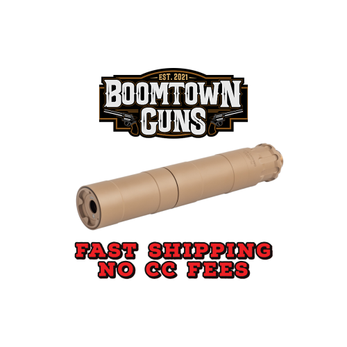 Rugged Suppressors Obsidian 9 with ADAPT Modular Technology, Pistol Suppressor, 9MM, Includes 1/2X28 Piston, Aluminum Tube, 17-4 PH Baffles, Flat Dark Earth, Cerakote Finish OBSFDE9