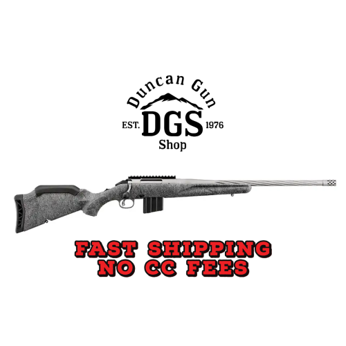Ruger 46910 American Rifle Gen II Full Size 6mm ARC 10+1 20 Cobalt Cerakote Threaded Barrel, Picatinny Rail Steel Receiver, Gray Splatter Adjustable Synthetic Stock