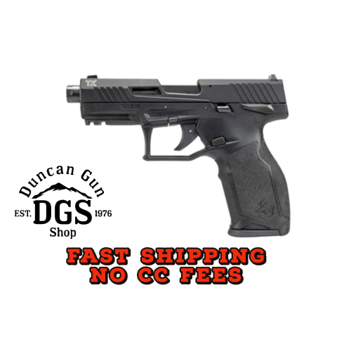Taurus 12TX22141 TX22 Gen 2 Full Size Frame 22 LR 16+1/22+1 4.60 Matte Black Threaded Barrel, Black Hard Coat Anodized Serrated Slide, Adjustable Rear Sight, Black Polymer Frame w/Picatinny Rail