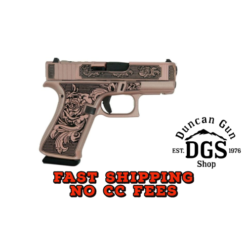 GLOCK 43X "GLOCK & ROSES II" 9MM LUGER 10RD MAG(2) 3.4" 