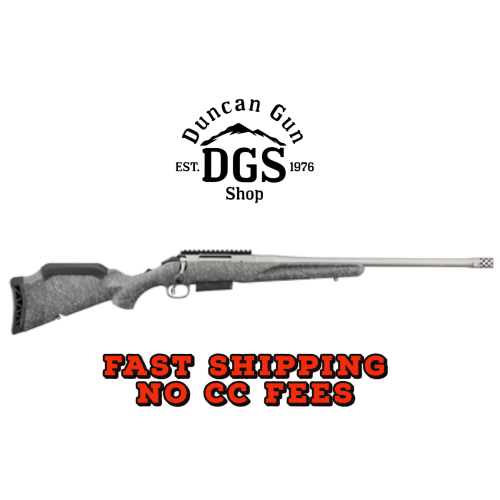 Ruger 46905 American Gen 2 450 Bushmaster 3+1, 20 Gun Metal Gray Cerakote Steel Threaded Barrel, Gun Metal Gray Cerakote Receiver w/Picatinny Rail, Gray Splatter Adjustable Synthetic Stock Ruger 46905 American Gen 2 450 Bushmaster 3+1, 20 Gun Metal Gray Cerakote Steel Threaded Barrel, Gun Metal Gray Cerakote Receiver w/Picatinny Rail, Gray Splatter Adjustable Synthetic Stock