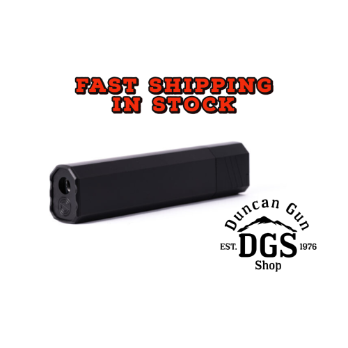 SilencerCo 9 Osprey 2.0, Pistol Suppressor, 9MM and 300 BLK Subsonic, 6.90, Aluminum and Stainless Steel, Black Finish SU5184