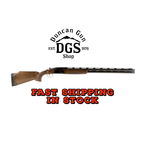CZ-USA 06585 All American  12 Gauge 3 2rd 30 Ported Barrel, Gloss Blued Metal Finish, Turkish Walnut Stock with Adjustable Comb Includes 5 Chokes