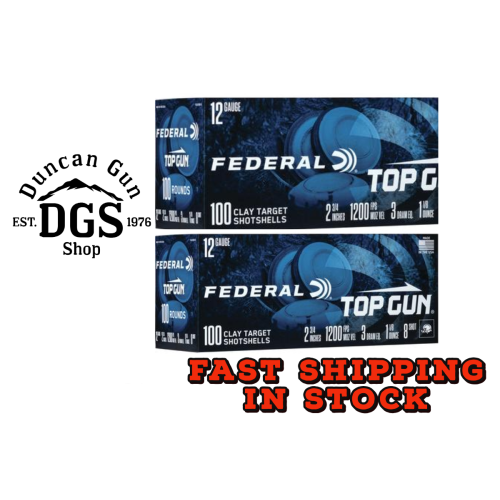 Federal TG121008 Top Gun  12Gauge 2.75 1 1/8oz 8Shot 100 Per Box/2 Case