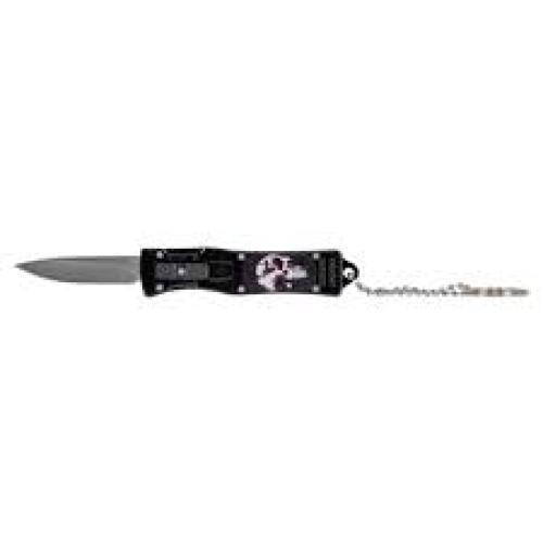 MC OTF KEYCHAIN KNIFE BLK SKULL