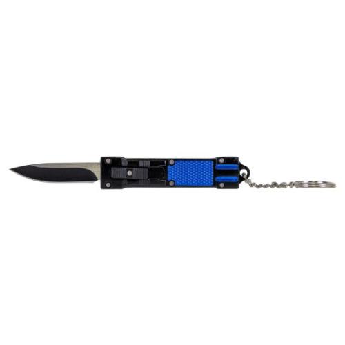 MC OTF KEYCHAIN KNIFE BLK/BLU