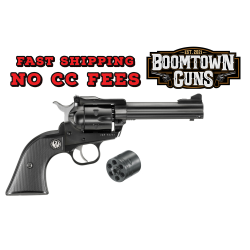 Ruger 0623 Single-Six Convertible 22 LR/22 WMR 6rd 4.62 Blued Alloy Steel Barrel, Cylinder & Frame, Black Checkered Rubber Grip Transfer Bar Safety, Exposed Hammer